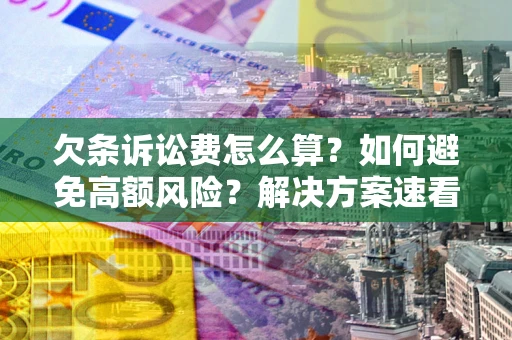 北京欠条诉讼费怎么算？如何避免高额风险？解决方案速看！