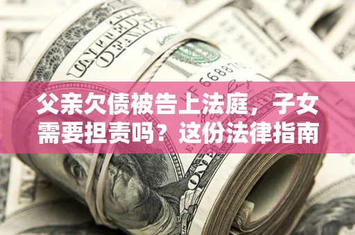 北京父亲欠债被告上法庭，子女需要担责吗？这份法律指南必须看完