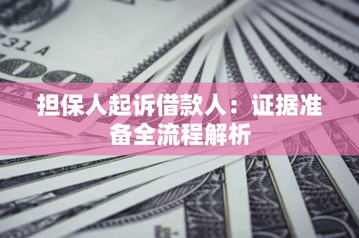 北京担保人起诉借款人：证据准备全流程解析