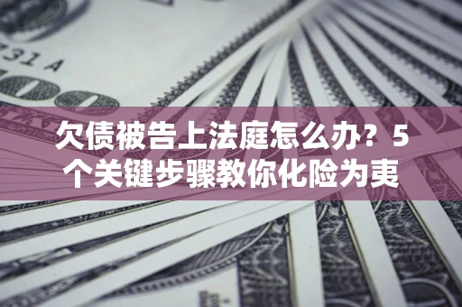 北京欠债被告上法庭怎么办？5个关键步骤教你化险为夷